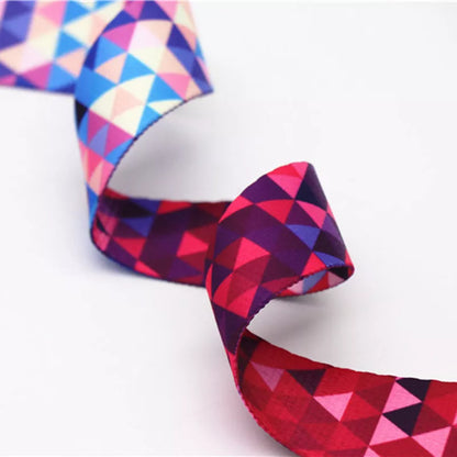 Pure cotton yoga mat strap with elastic band and colourful gradient design