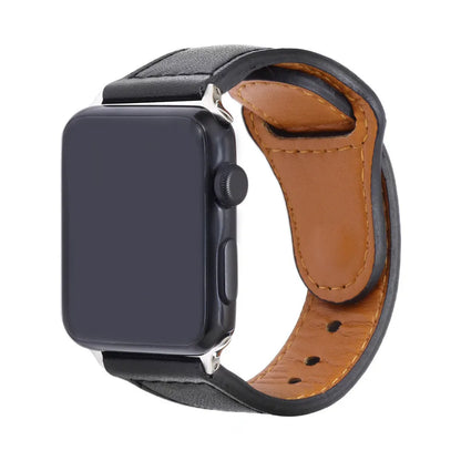 Geometric patterned artificial leather watch strap shown in black, brown, pink, and white colour options.