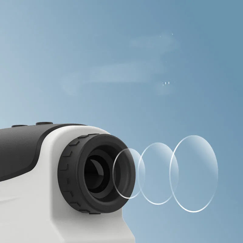 Laser ranging telescope for golf and outdoor use with 1500m distance measurement capability