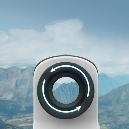 Laser ranging telescope for golf and outdoor use with 1500m distance measurement capability