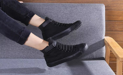 Classic white and black shoes available in sizes 35 to 43, lightweight and versatile for everyday wear