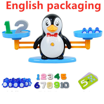 Engaging early math learning toys with colorful digital characters, including monkeys, penguins, and other animals, designed to teach preschoolers essential numeracy skills through interactive play.