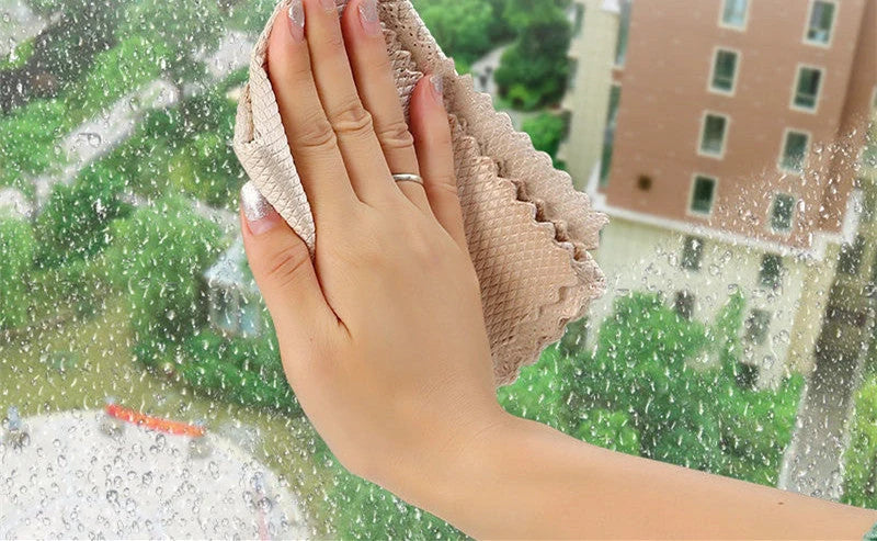 Yunlijie microfiber dish cloth set for kitchen cleaning