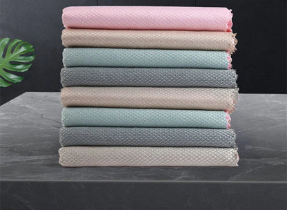 Yunlijie microfiber dish cloth set for kitchen cleaning