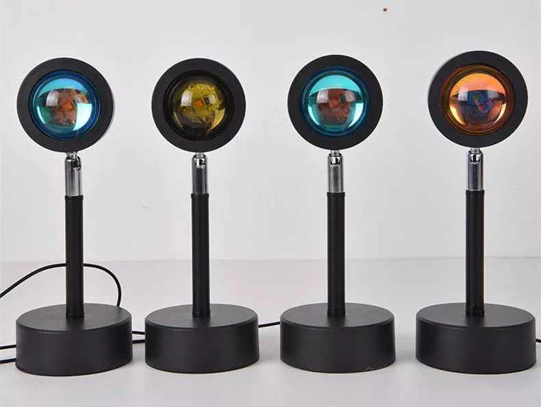 WiFi LED Sunset Projector Light with 16 colour options and 360° rotation