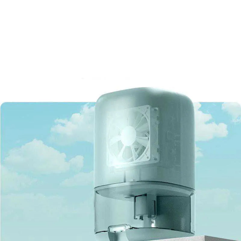 Mini portable dehumidifier in white, blue, or dark green with 0.7L water tank