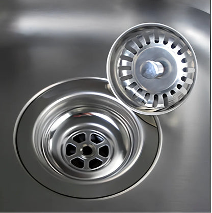 79.3mm silver stainless steel kitchen sink drainer umbrella covering drain opening