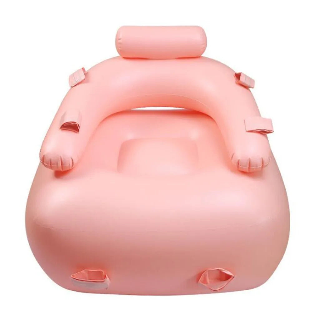 Soft rubber adult sofa in black or flesh-coloured finish for home use.