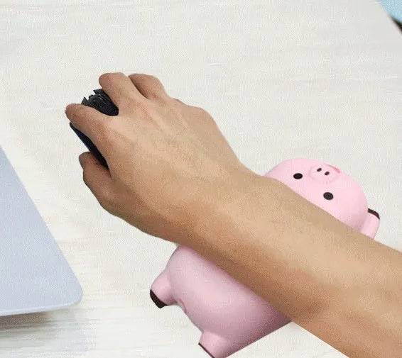 130x70mm wristband mouse pad with integrated hand rest in multiple colour options