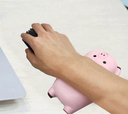 130x70mm wristband mouse pad with integrated hand rest in multiple colour options
