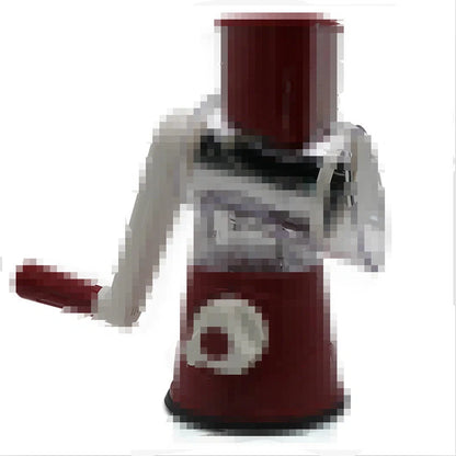 4 in 1 manual vegetable cutter slicer with stainless steel blades on kitchen counter