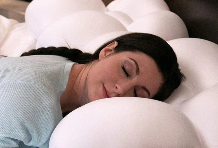 Supportive orthopedic pillow with micro-sphere foam technology, designed for optimal head and neck alignment