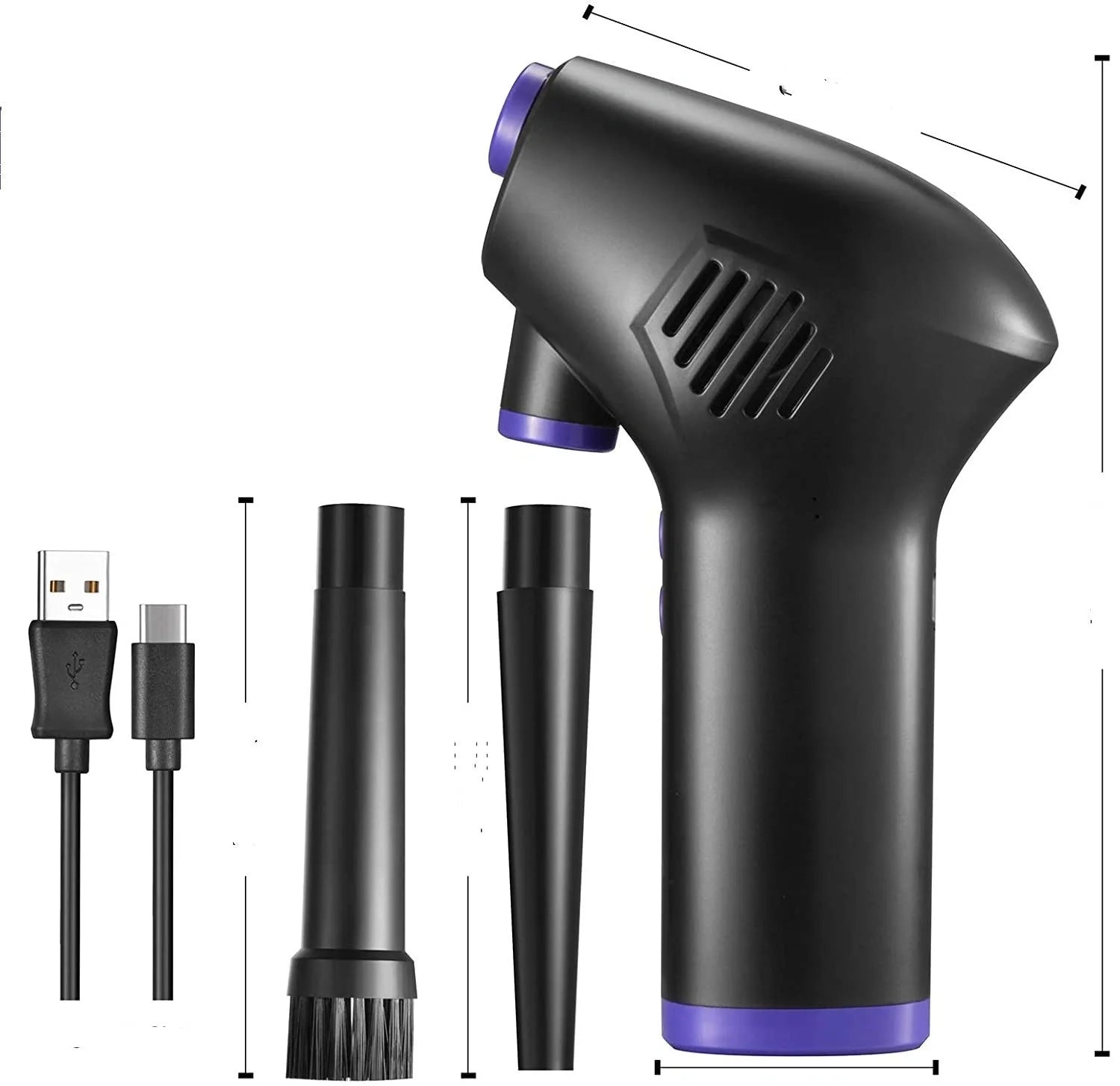 Cordless Air Duster for electronic and small appliance cleaning