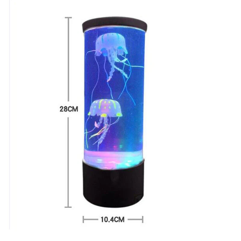 Enchanting Jellyfish Lamp with lifelike jellyfish swimming in a colour-changing LED aquarium display