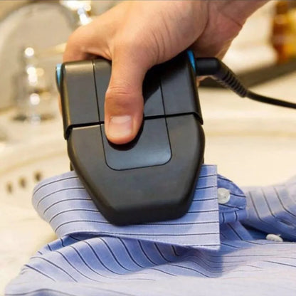 Portable mini electric travel iron hand-held design with power cord