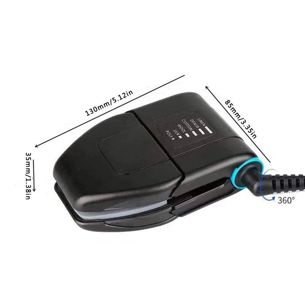 Portable mini electric travel iron hand-held design with power cord