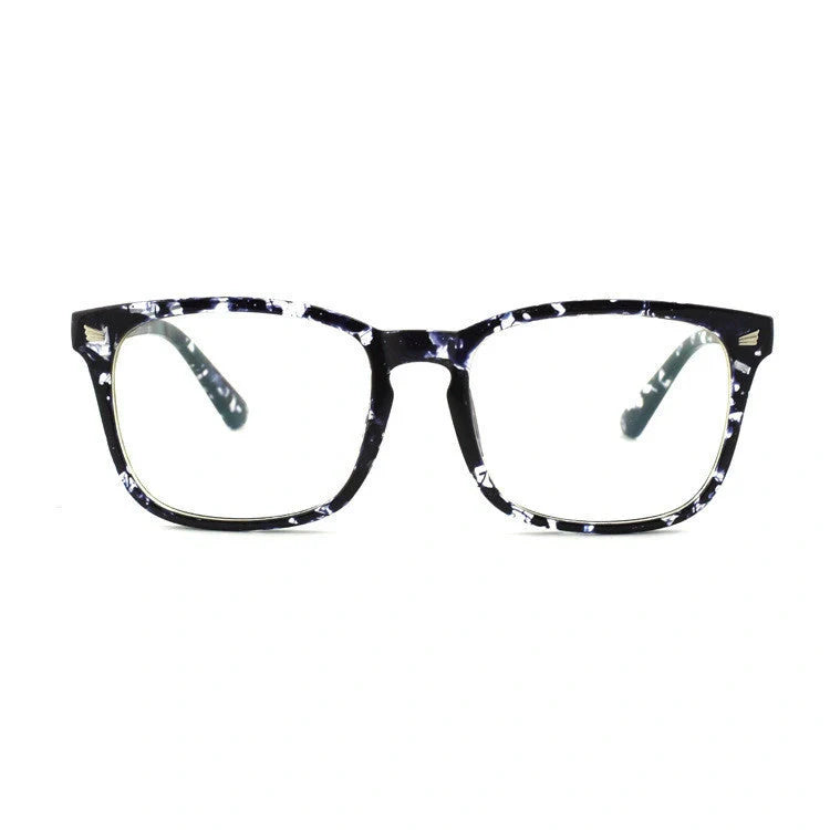 Stylish square blue light blocking glasses in various colours for digital eye protection