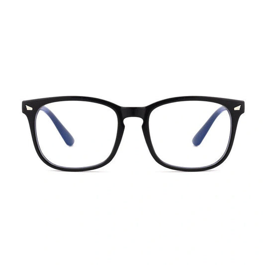 Stylish square blue light blocking glasses in various colours for digital eye protection