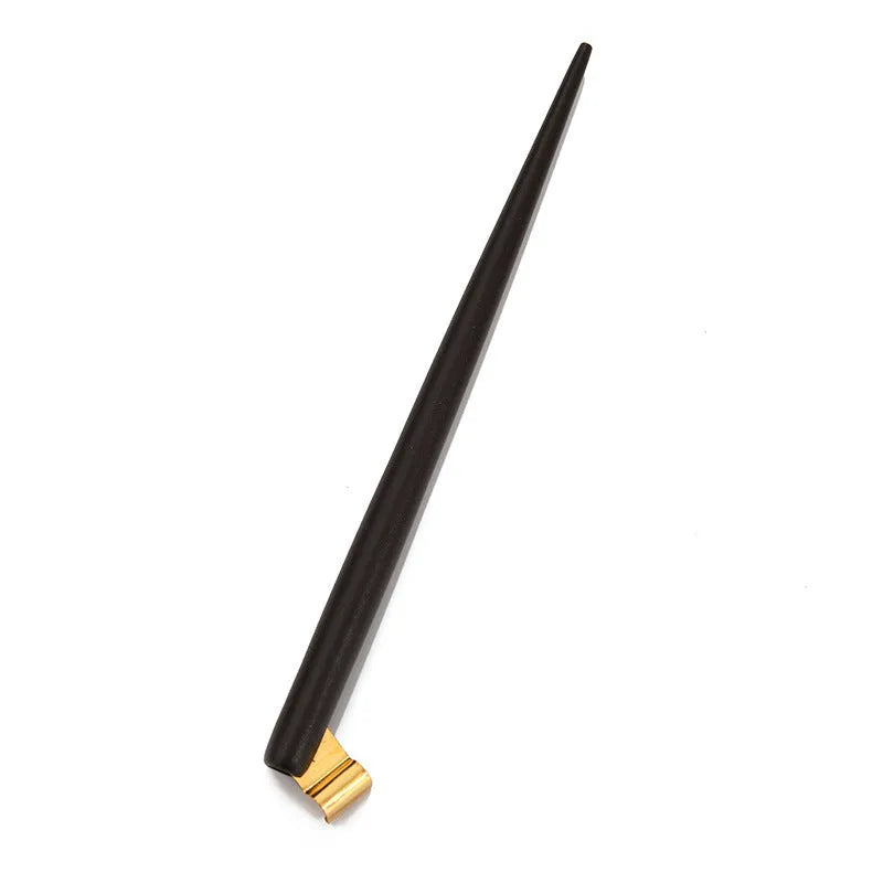 Calligraphy dip pen with wood resin body and six stainless steel nibs for comic art
