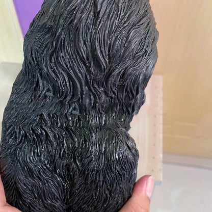 Creative Bigfoot 3D Resin Tree Decoration in brown, perfect for gardens and shelves
