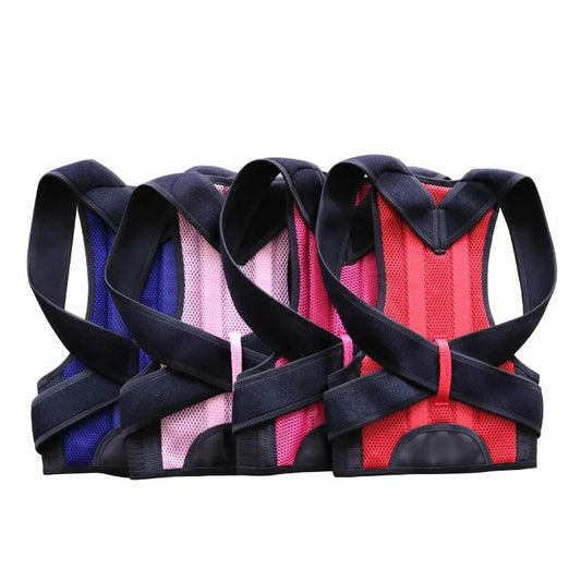 Premium Posture Correction Belt for men and women in black, adjustable for perfect fit