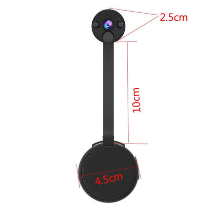 Compact and discreet home surveillance camera with motion detection and night vision capabilities