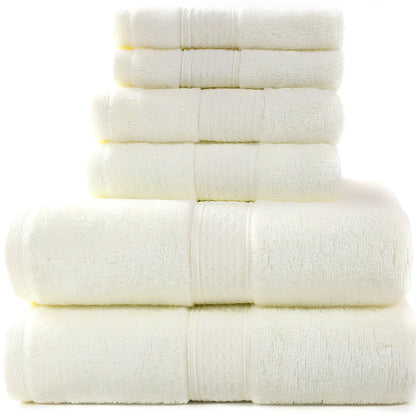 Pure cotton towel set showing bath towel, towel, and square towel in bamboo green colour