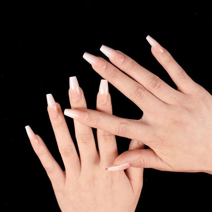 Set of 24 fake nails with nail art tool, showing colours A1 to A46, dimensions 13.5x6.8x1.2 cm
