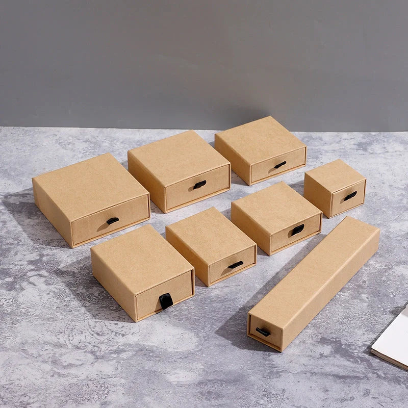Drawer-style jewellery storage box with pull-out trays for organised accessory storage