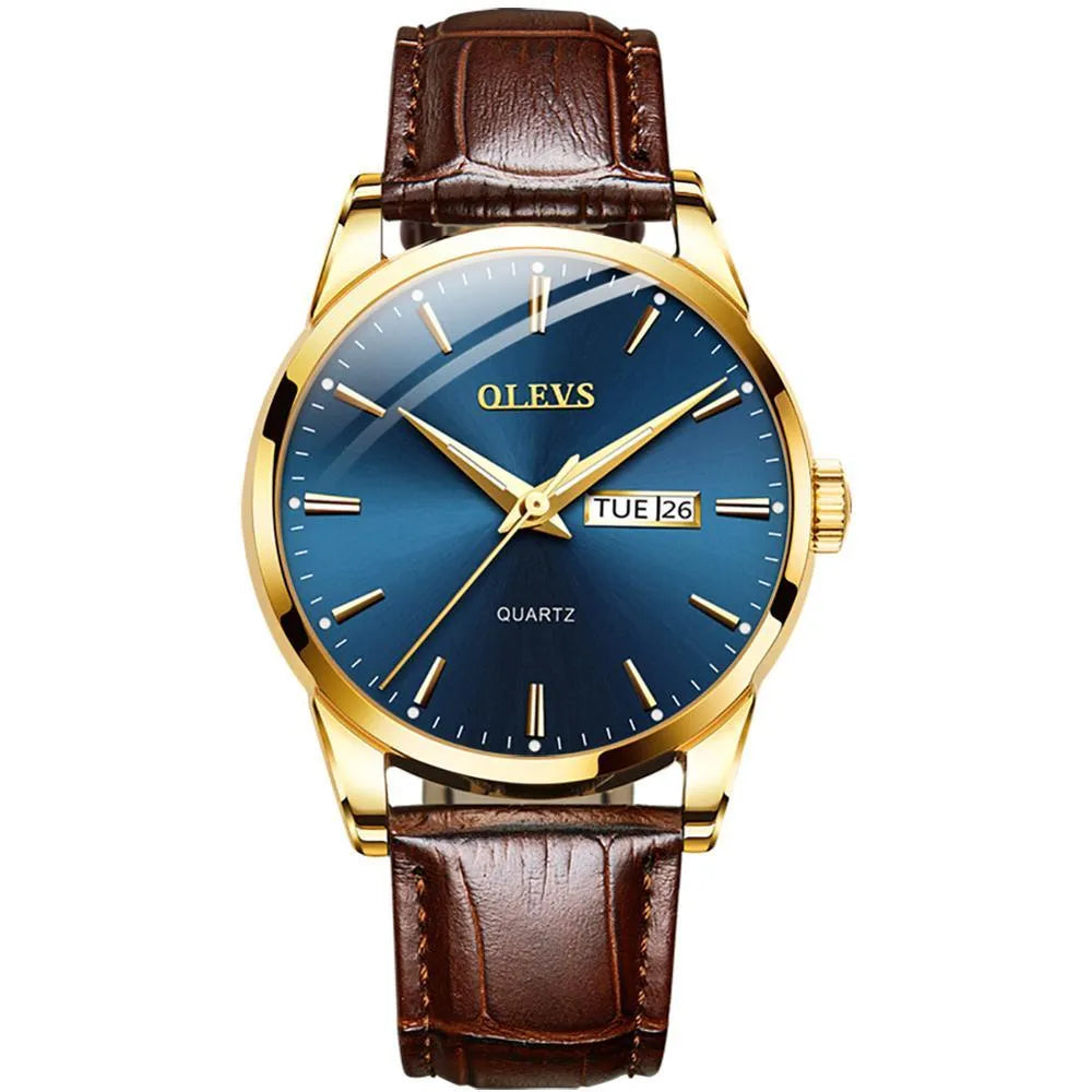 Unisex quartz watch with pointer display, simple Korean tide style, available in five options