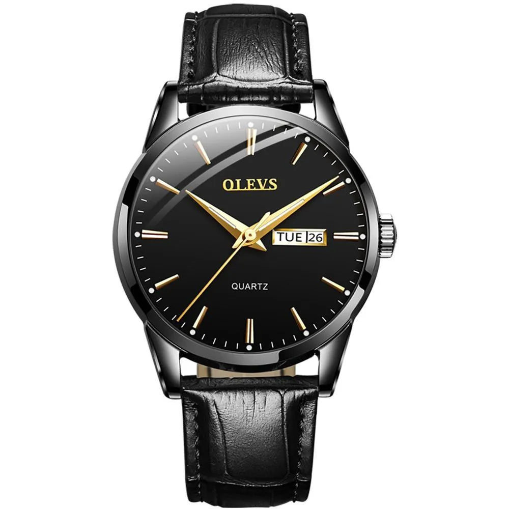 Unisex quartz watch with pointer display, simple Korean tide style, available in five options