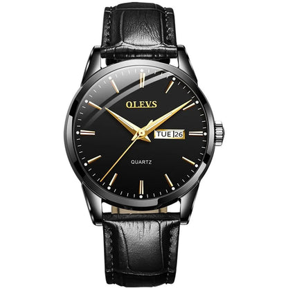 Unisex quartz watch with pointer display, simple Korean tide style, available in five options