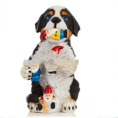Unique Cats Eat Dwarfs resin garden ornament for outdoor decoration