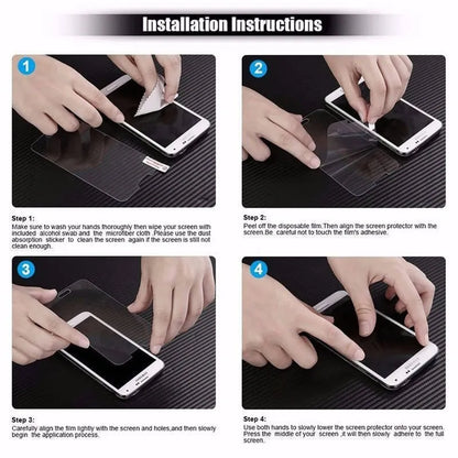 Soft PET mobile phone screen protector film, anti-scratch, electrostatic adsorption, 2 pack