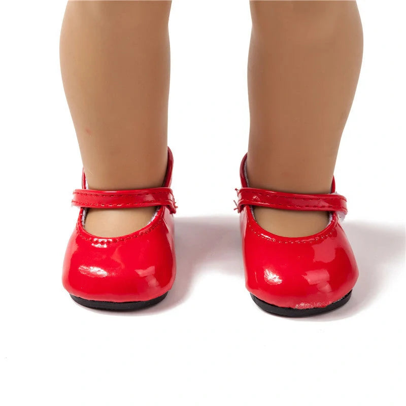 American Girl Doll Shoes in various colours made from durable PU leather