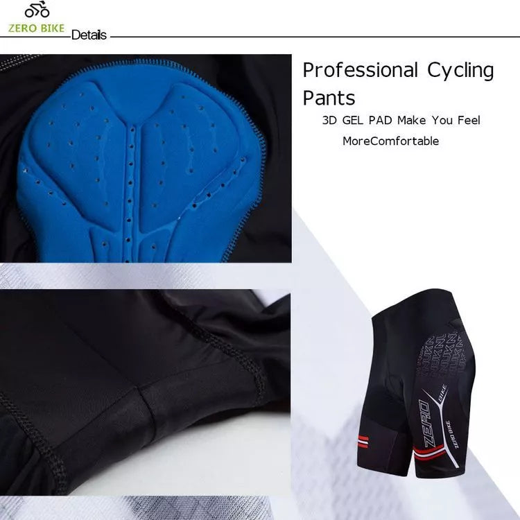Men's quick dry cycling shorts with silicone padding for enhanced comfort