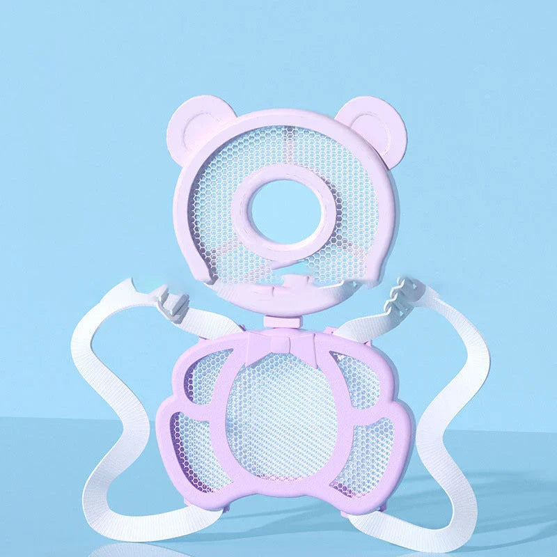 Soft, breathable baby head cushion in various adorable designs to protect toddlers during playtime