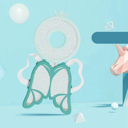 Soft, breathable baby head cushion in various adorable designs to protect toddlers during playtime