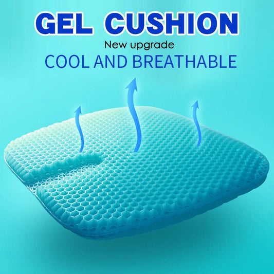 Breathable Honeycomb Seat Cushion Car Gel with TPE material for enhanced comfort and support