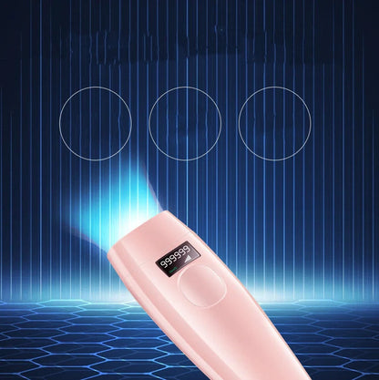 White laser hair removal device with 15cm length and protective glasses