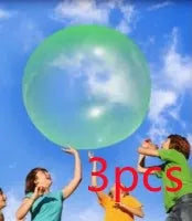 TPR inflatable ball in blue colour showing 70cm diameter measurement with self-sealing valve visible
