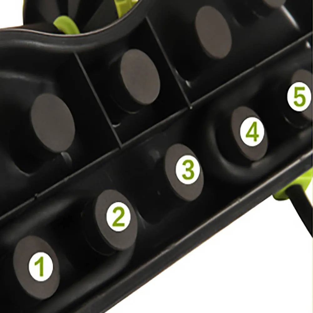 Black gym ab wheel with row exercise function and EVA cushioned handles