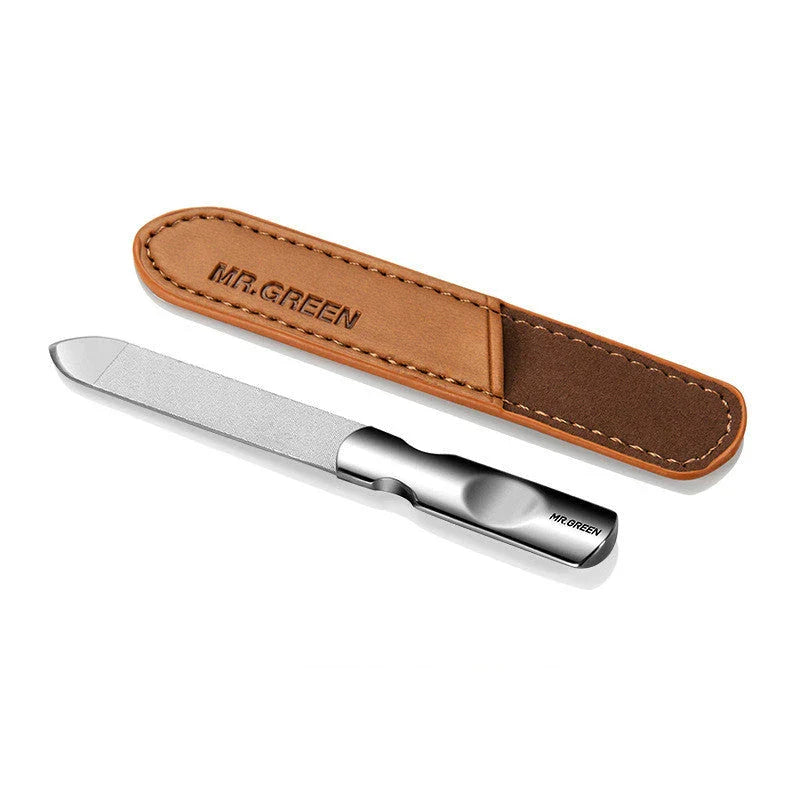 Premium double-sided nail files made of durable stainless steel with an ergonomic design for a comfortable, salon-quality manicure and pedicure experience
