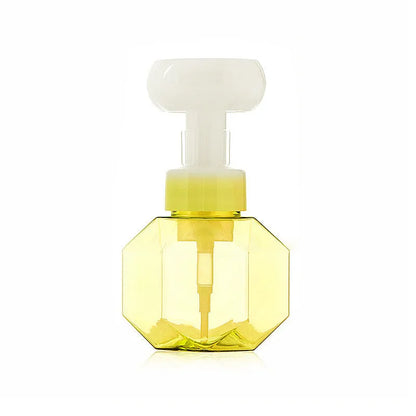 Flower foam bottle with non-woven fabric covering in pink, green, blue, and yellow colour options
