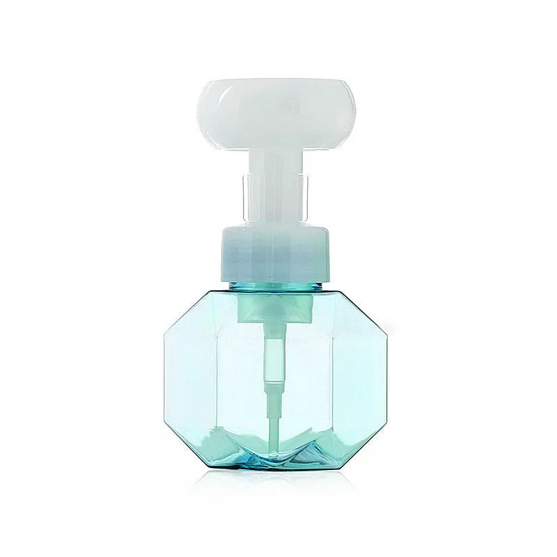 Flower foam bottle with non-woven fabric covering in pink, green, blue, and yellow colour options