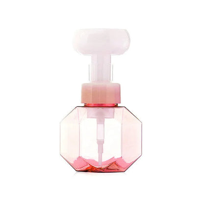 Flower foam bottle with non-woven fabric covering in pink, green, blue, and yellow colour options