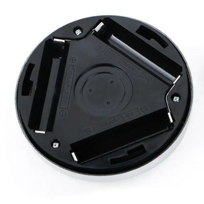Silver square wireless motion sensor night light on a wall, 80mm wide, showing LED illumination.