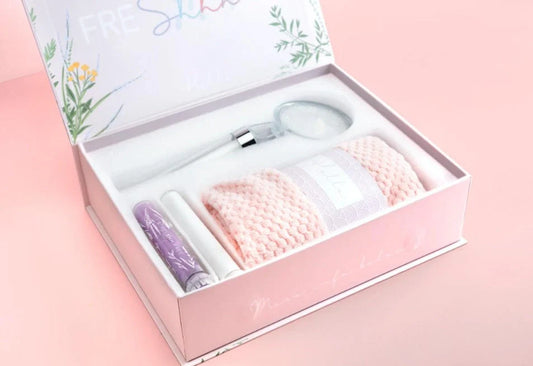 Premium Bathroom Shower Starter Kit with shower head, towel, and filters for a luxurious shower experience