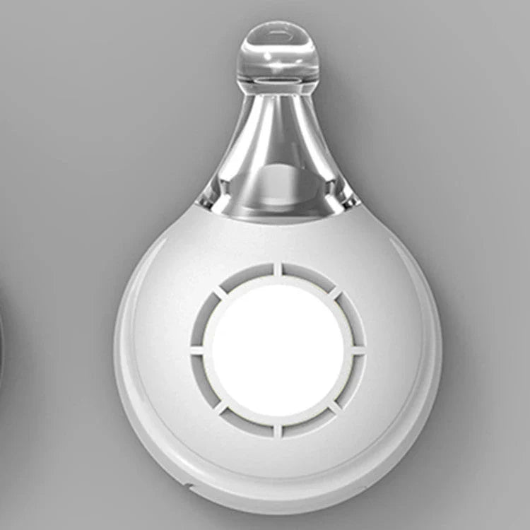 Ultrasonic pest repellent device with bright, multicolored safety lights for use around the home and with pets