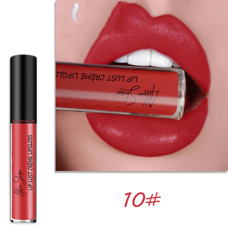 Silky cream texture mineral lip gloss in various colour shades